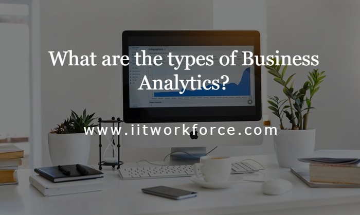 What are the types of Business Analytics?